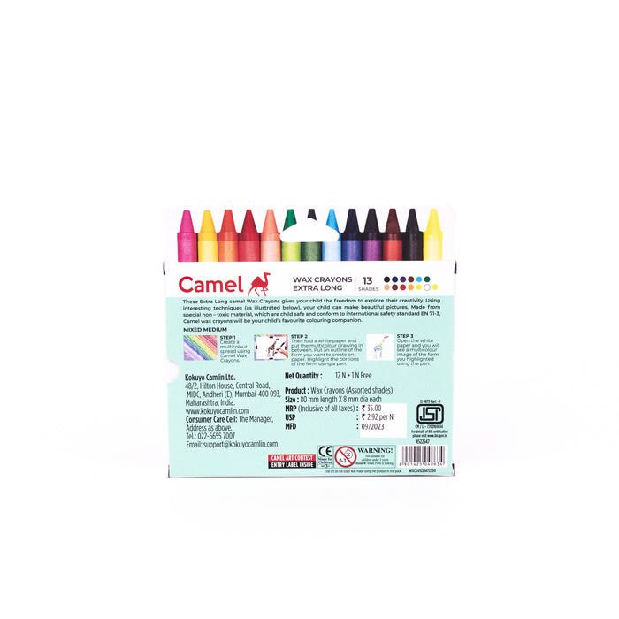 Camel - Extra long Wax Crayons