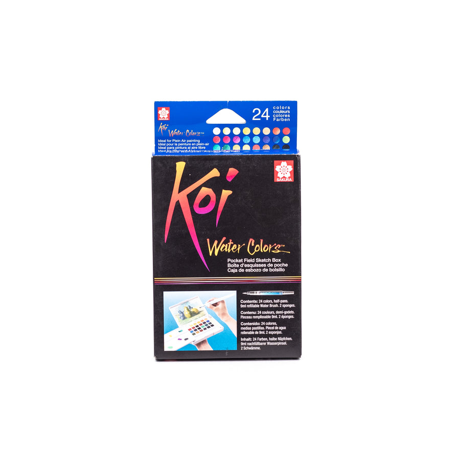 Sakura - Koi Watercolors Pocket Field Sketch Boxes (Set of 24)