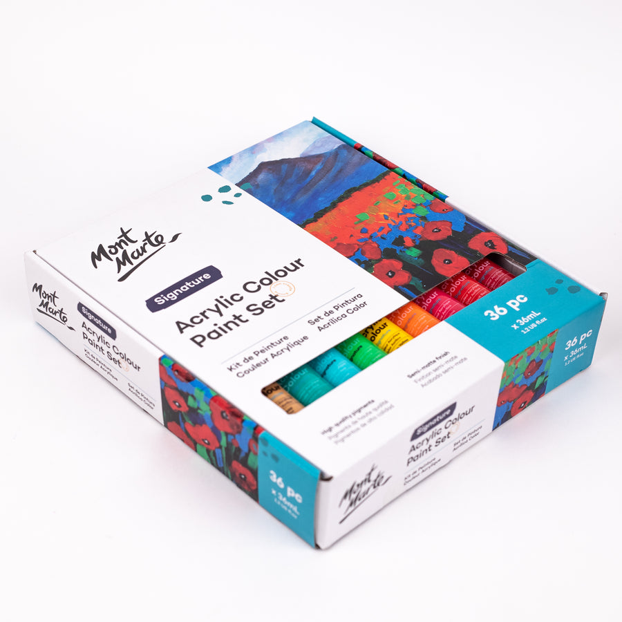 Mont Marte - Acrylic Colour Signature Paint Set 36 (36ml)
