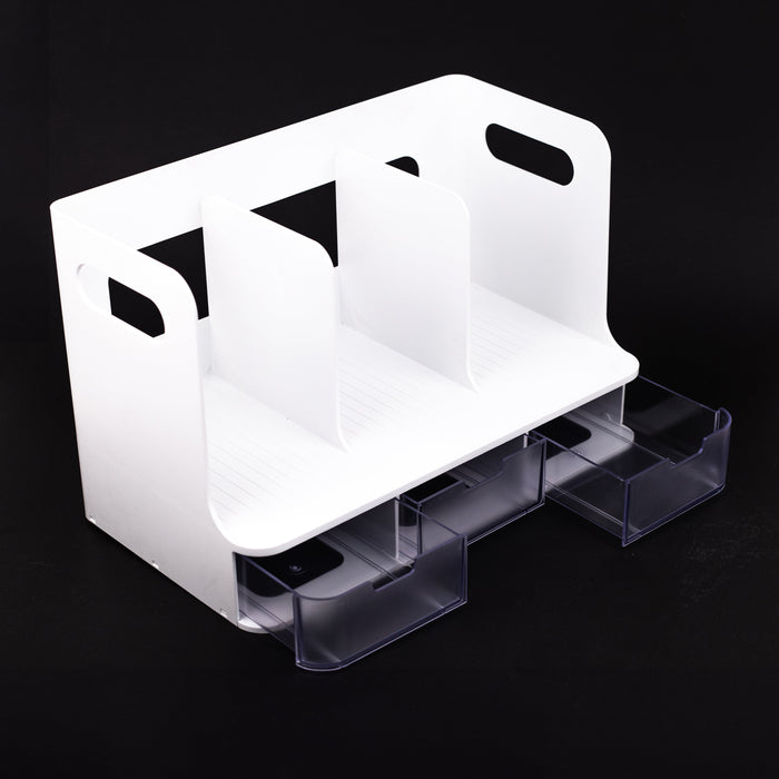 litem-sysmax-olio-book-rack-3-drawers-transparent-drawer-open-drawer