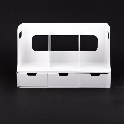 litem-sysmax-oli -book-rack-3-drawers-white-front