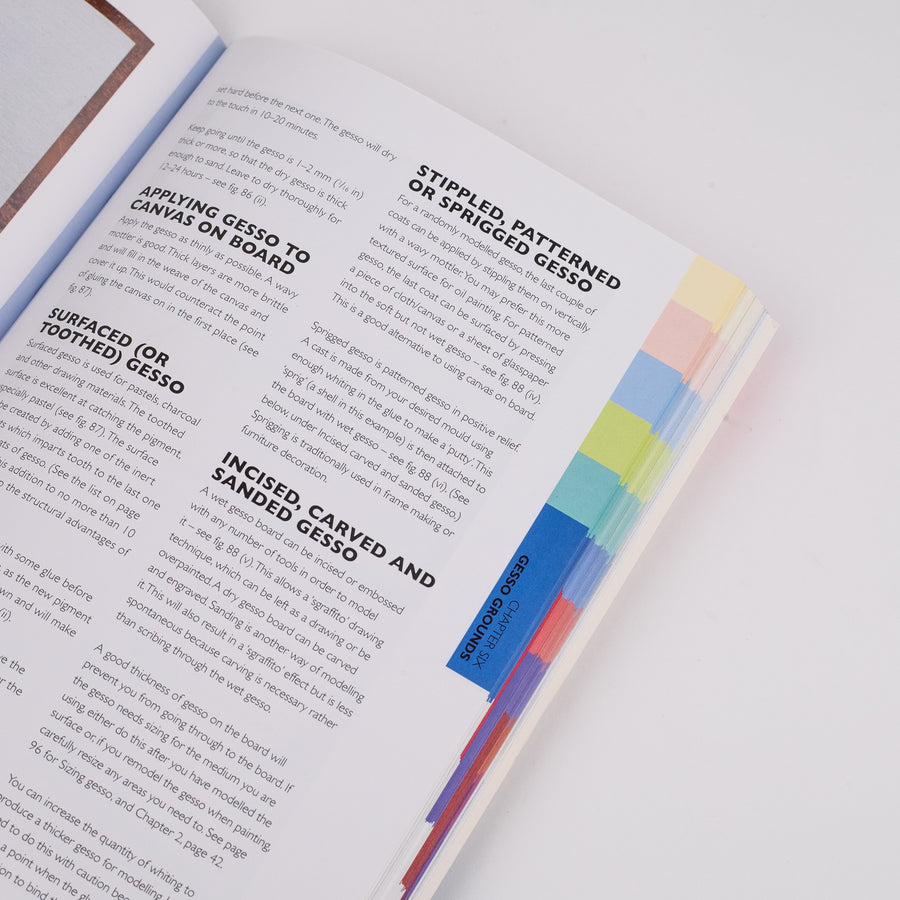 Artists-materials-the-complete-source-book-of-methods-and-media-art-book-open