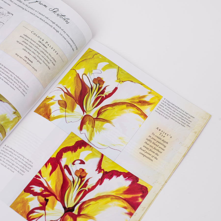 Flowers: Discover Techniques for Painting Fresh and Lively Floral Scenes (Oil & Acrylic: How to Draw & Paint) By - Marcia Baldwin - Paperback
