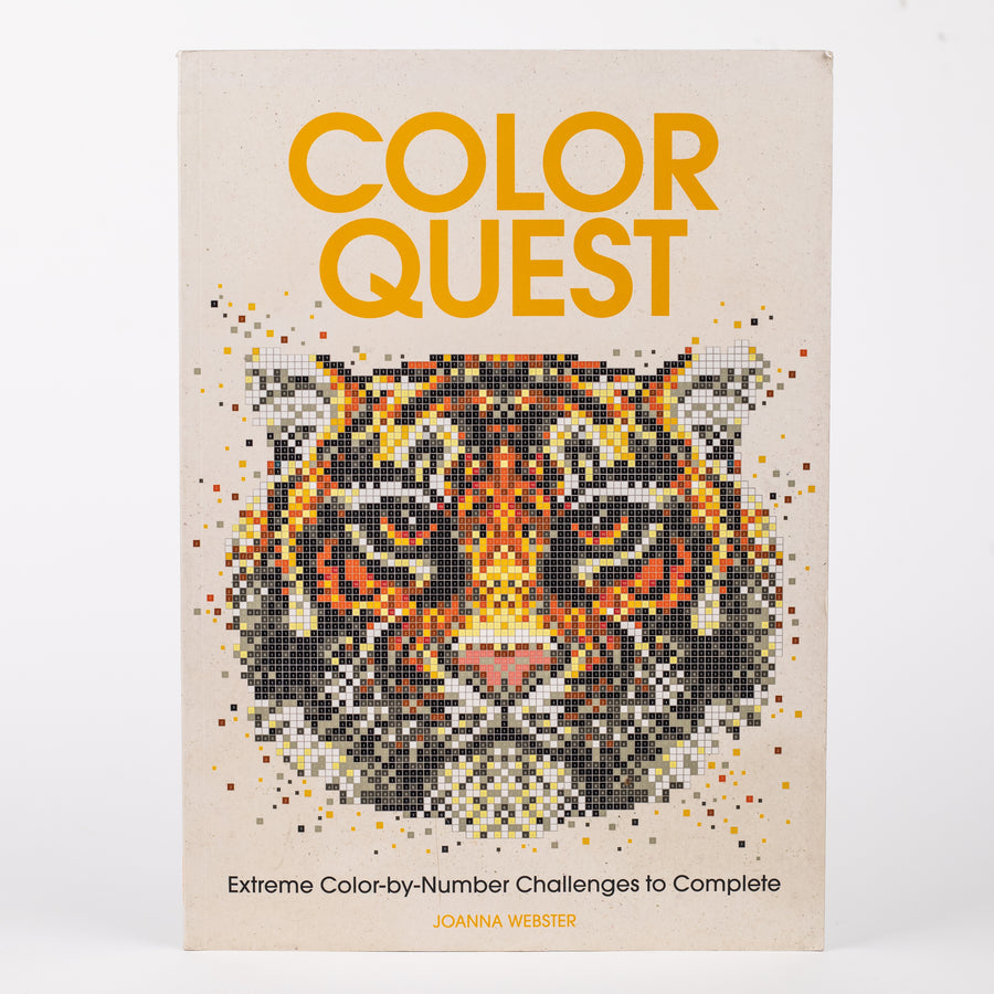 Colour Quest: Extreme Color-by-Number Challenges to Complete: By Joanna Webster (Paperback)