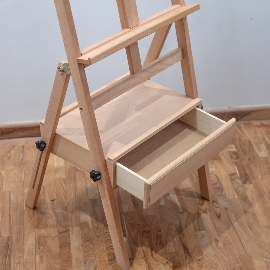 Professional Artist Wooden Easel with Drawer (HPX-X2)