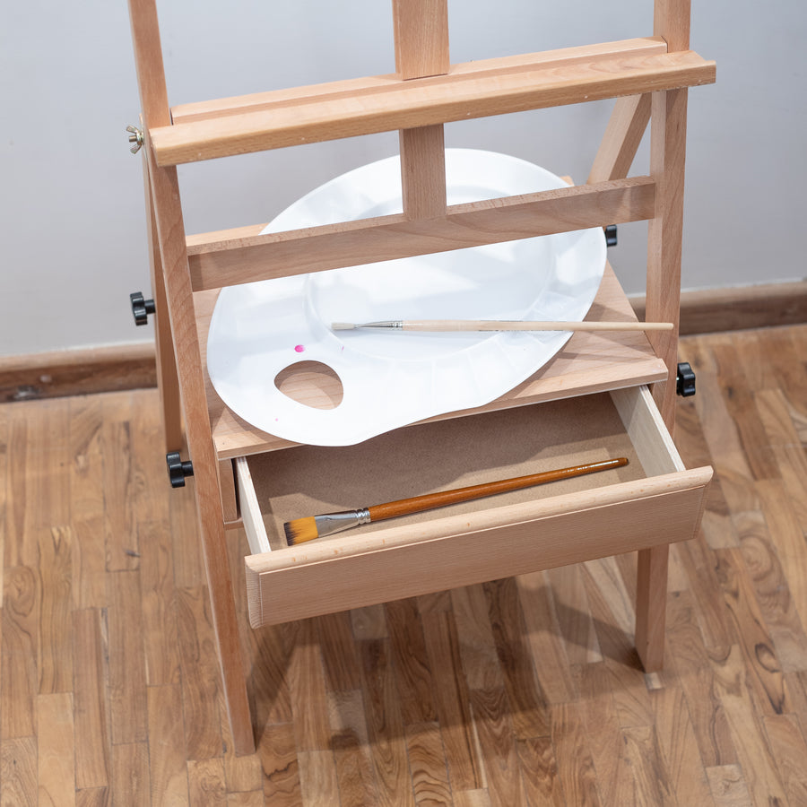 Professional Artist Wooden Easel with Drawer (HPX-X2)