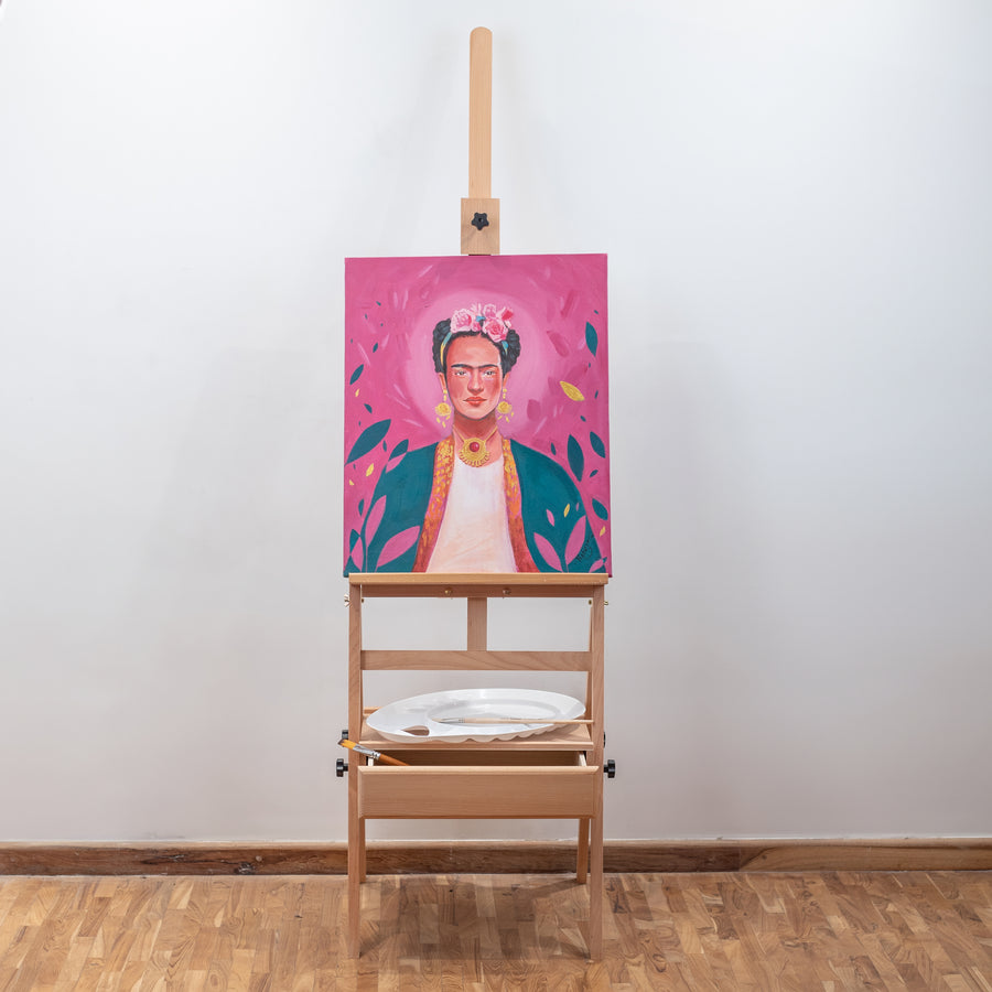 Professional Artist Wooden Easel with Drawer (HPX-X2)