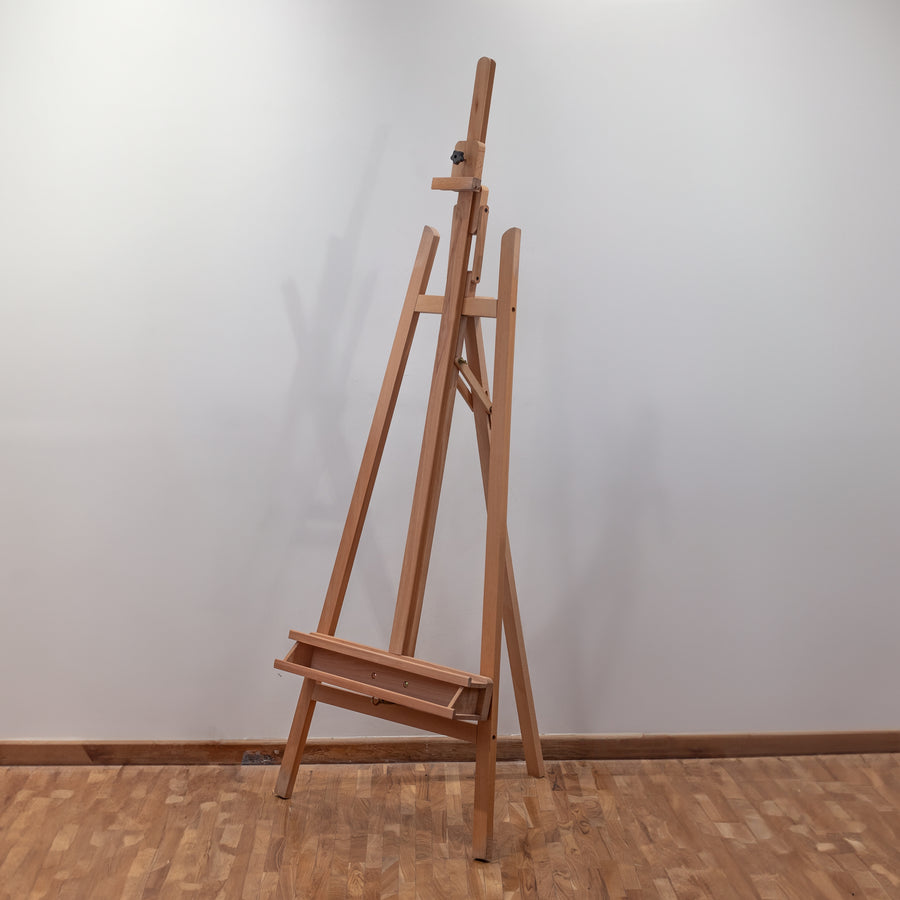 professional-artist-wooden-a-frame-easel-(HPX-S09B)-side-view