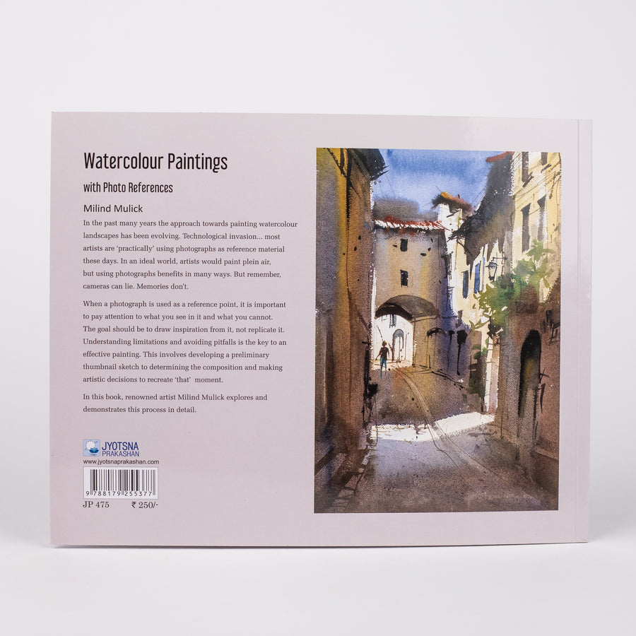 Watercolour Paintings with Photo References By Milind Mulick (paperback)