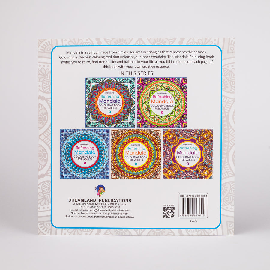 Refreshing Mandala Colouring Book For Adults (Paperback)