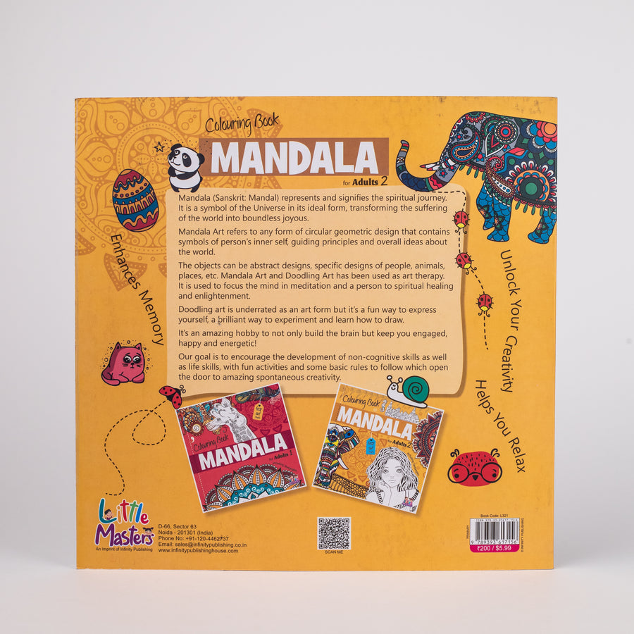 Mandala Colouring Book For Adultd 2 (Paperback, infinity publishing)
