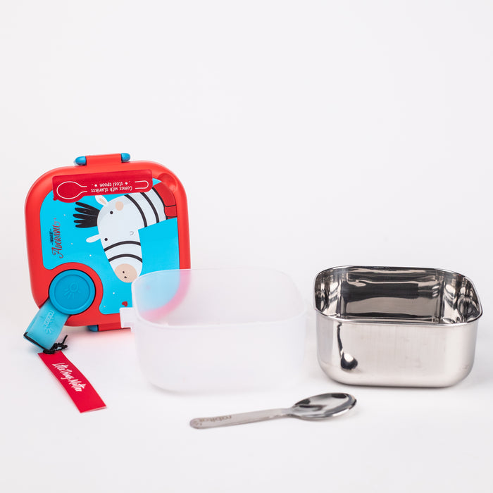 Rabitat - Lunchmate Mini Stainless Still Lunch Box with Spoon(Totally Adorable) 500ml