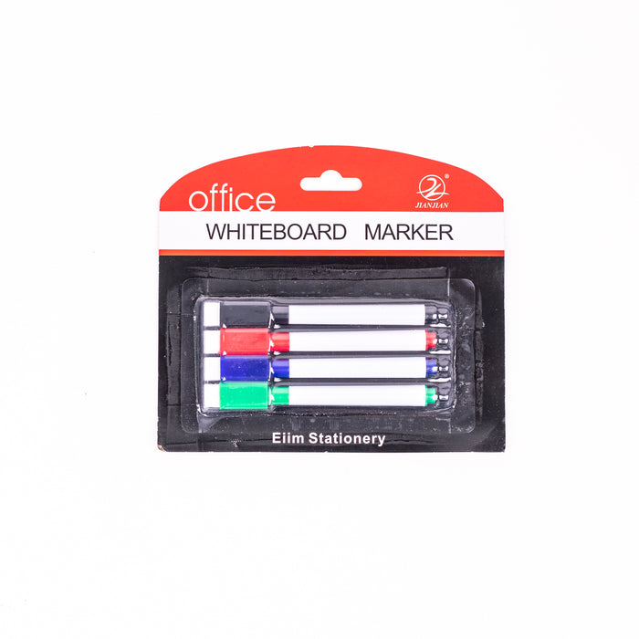 Set of 4 Whiteboard Marker with Mini Eraser