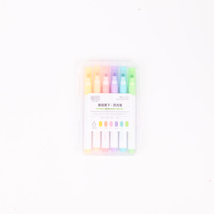 Set of 6 Pastal Color Highlighters