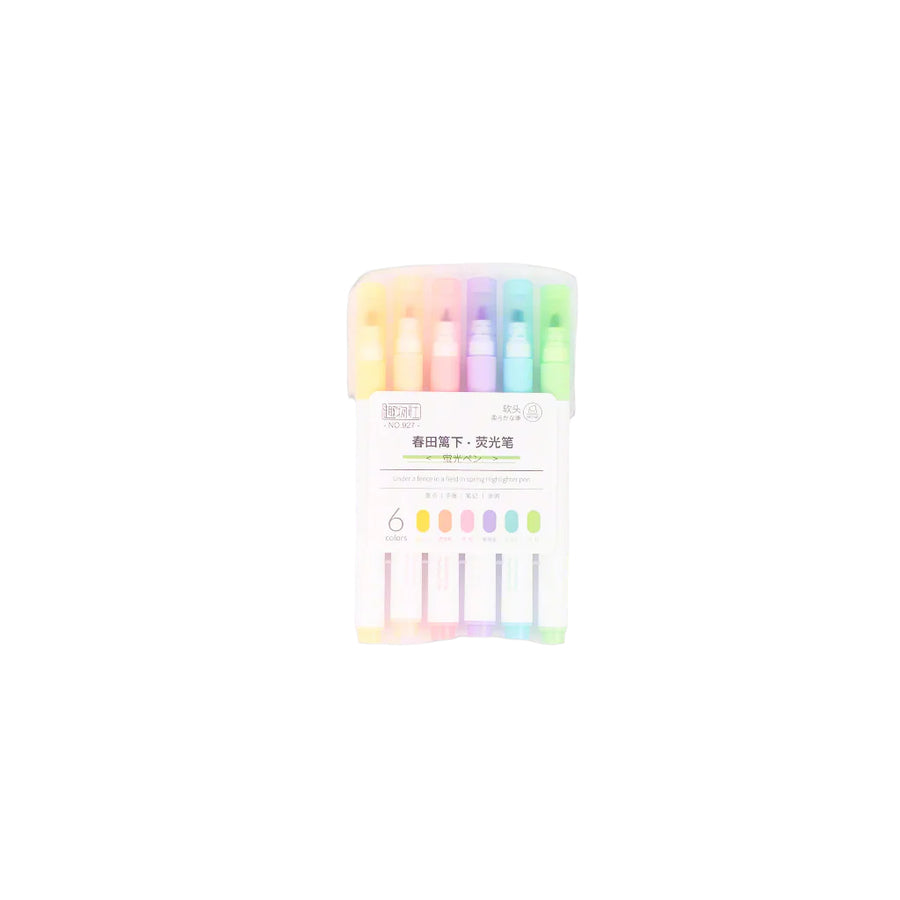 Set of 6 Pastal Color Highlighters