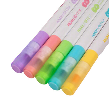 Set of 6 Pastal Color Highlighters