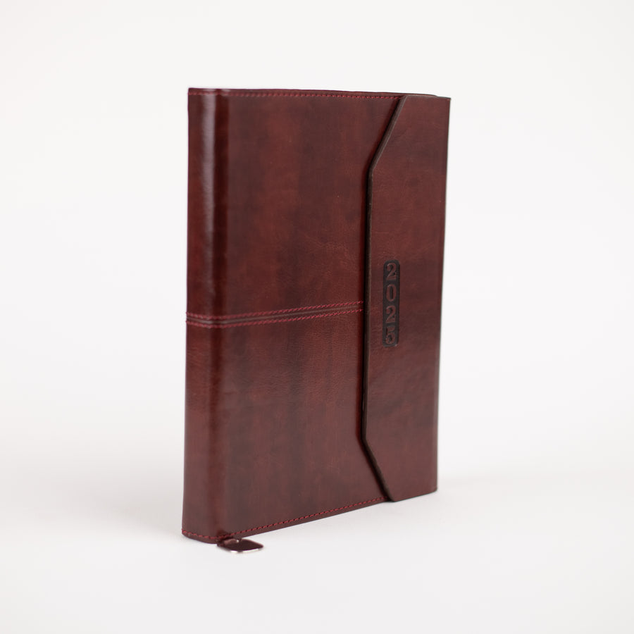 planfix-A5-milano-diary-2025-( PF-5106)-brown-view