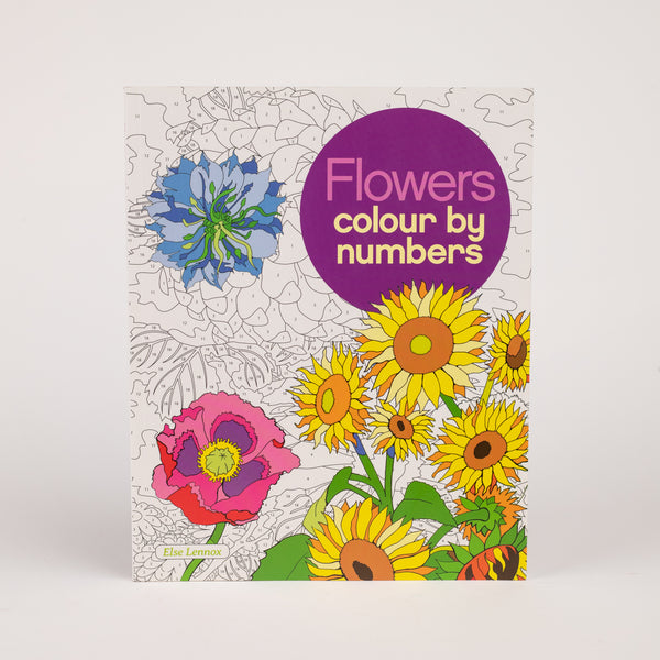 Flowers Colour by Numbers by Else Lennox (Paperback) — Mango