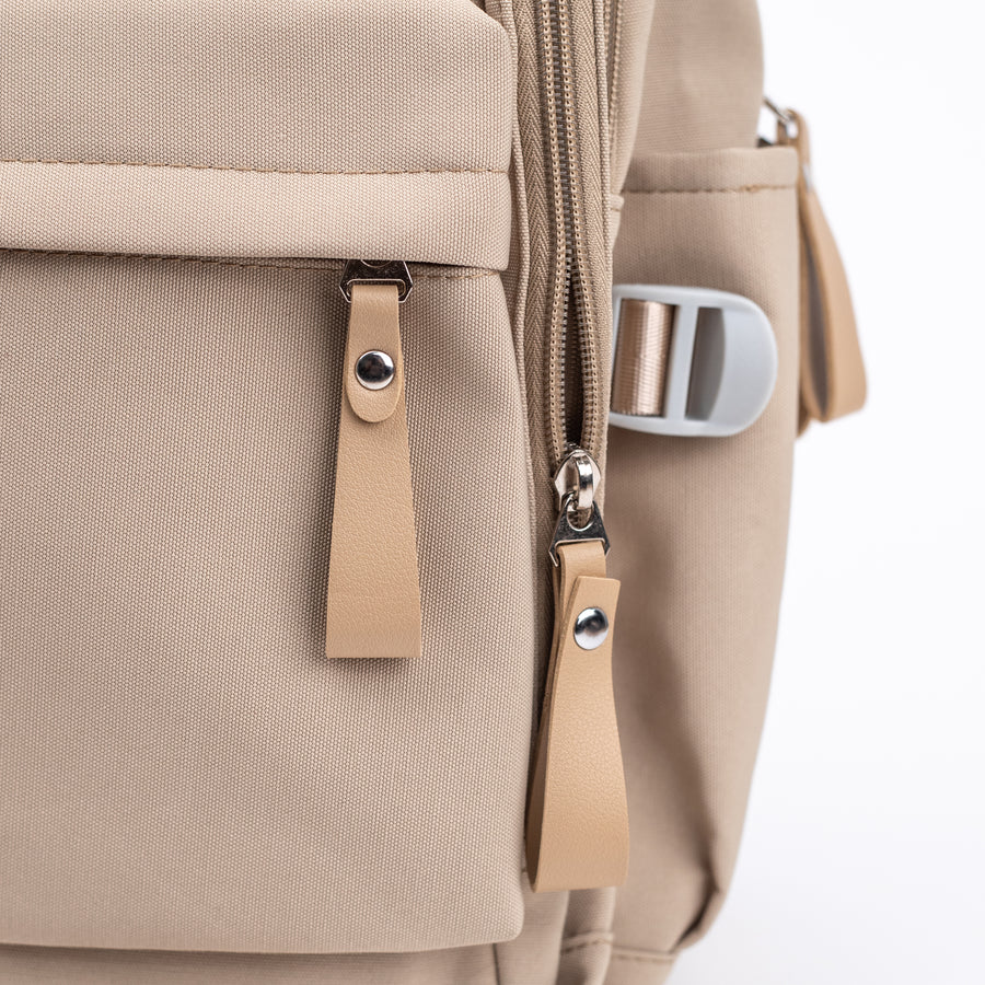 School Backpack (7001) - Beige
