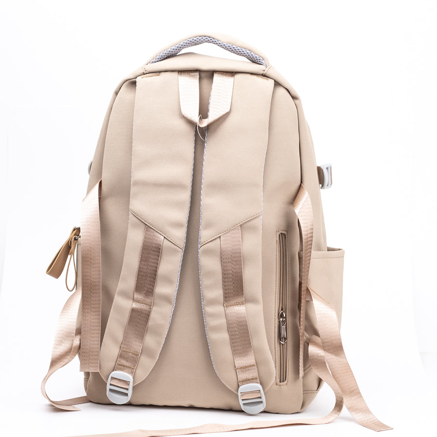School Backpack (7001) - Beige