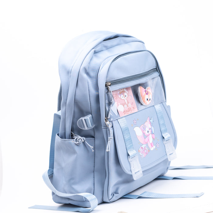 School Backpack (A9) - Light Blue