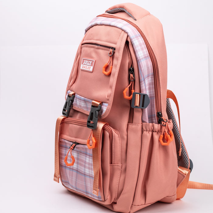Girl's School Backpack (23901) - Peach