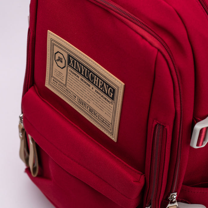 School Backpack (7001) - Red