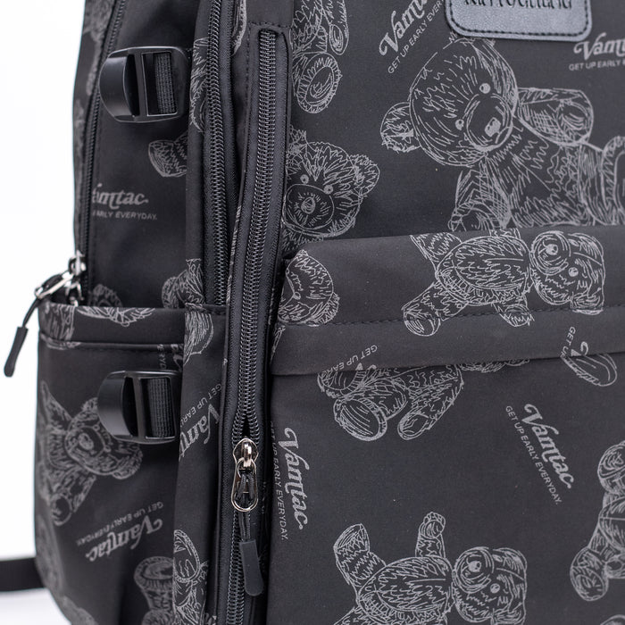 Teddy bear Backpack (7012) - Black