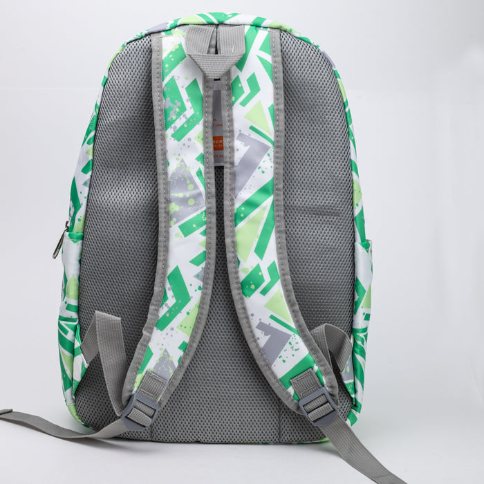 School Backpack With Stationery Pouch (2338) - Light Green