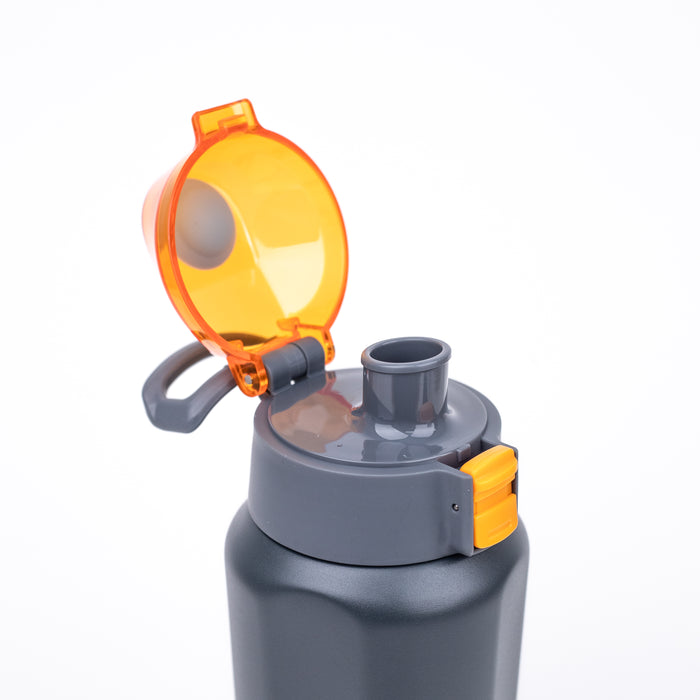 Insutated Vaccum Bottle (TS- 8817B) - Grey/Orange
