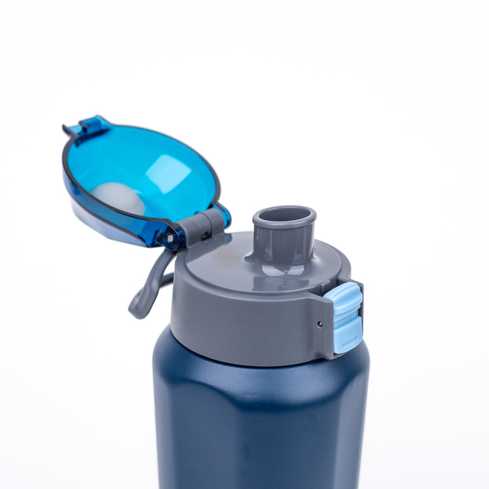 Insutated Vaccum Bottle (TS- 8817B) - Blue/Grey