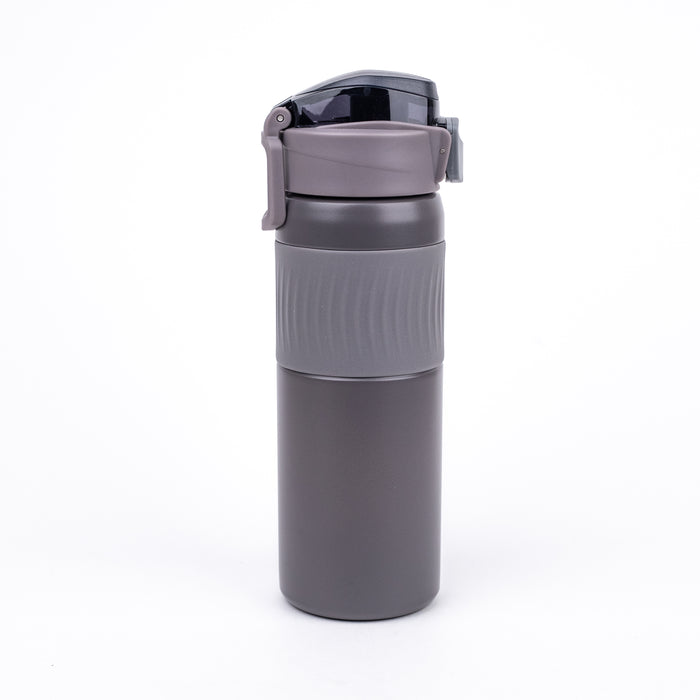 Stainless Steel Insulated Sport Water Bottles - (7112) - Grey