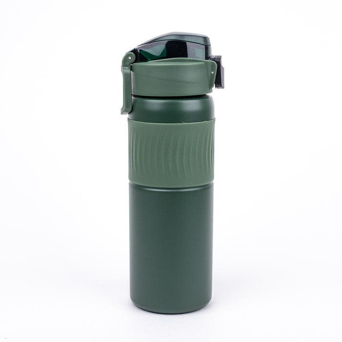 Stainless Steel Insulated Sport Water Bottles - (7112) - Olive Green