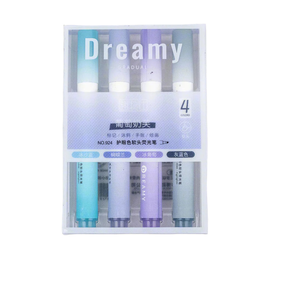 Set of 4 Pastel highlighter (Gradual toned) - 924