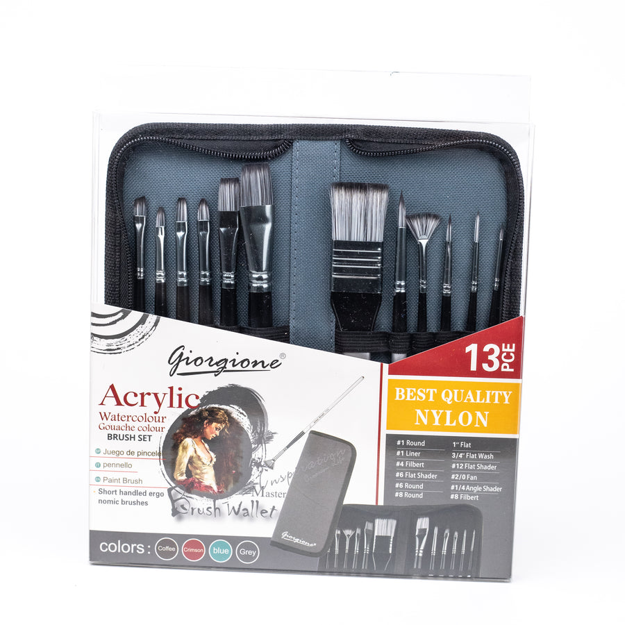 Giorgione Acrylic Brush Set of 13 (G-F120)