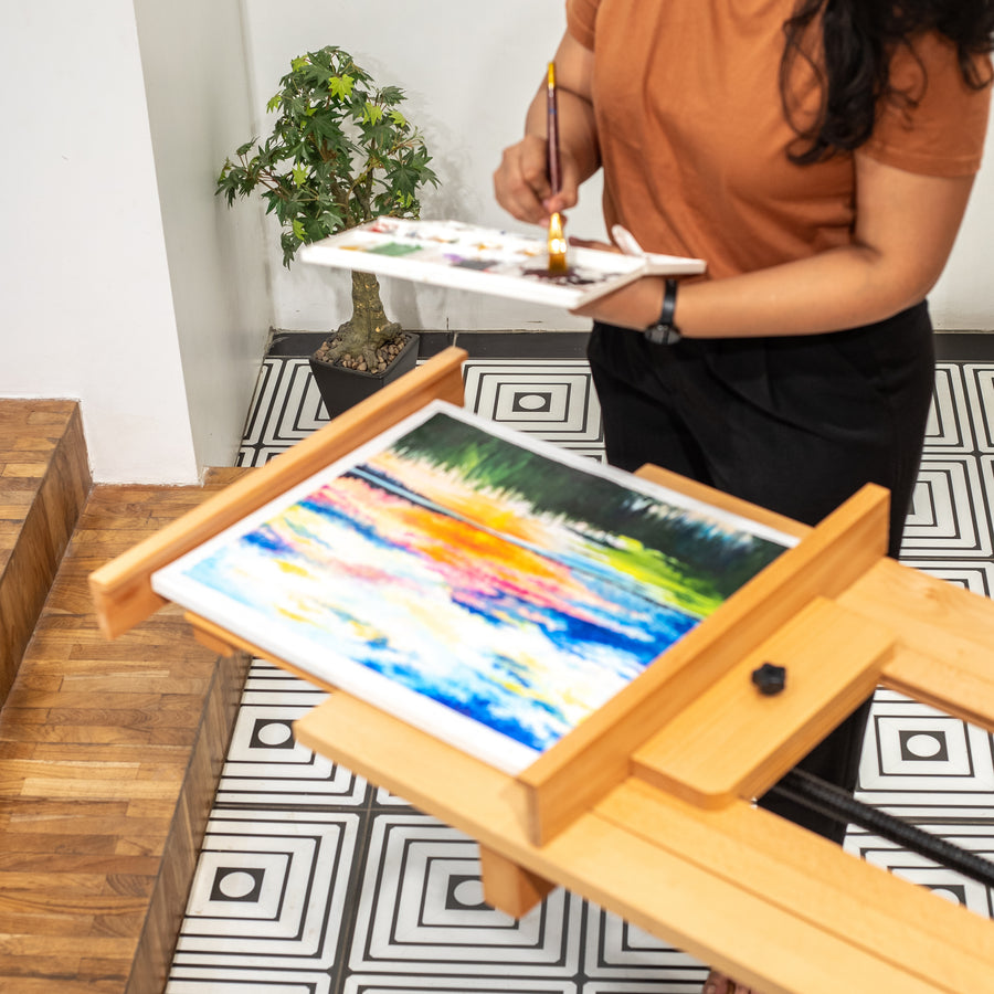 Professional Artist Wooden Easel