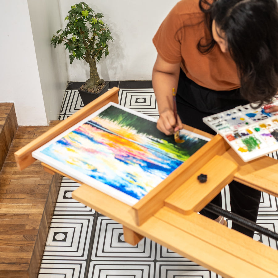 Professional Artist Wooden Easel