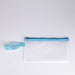 Zipper-pouch-bag-light-blue-B6-top-view