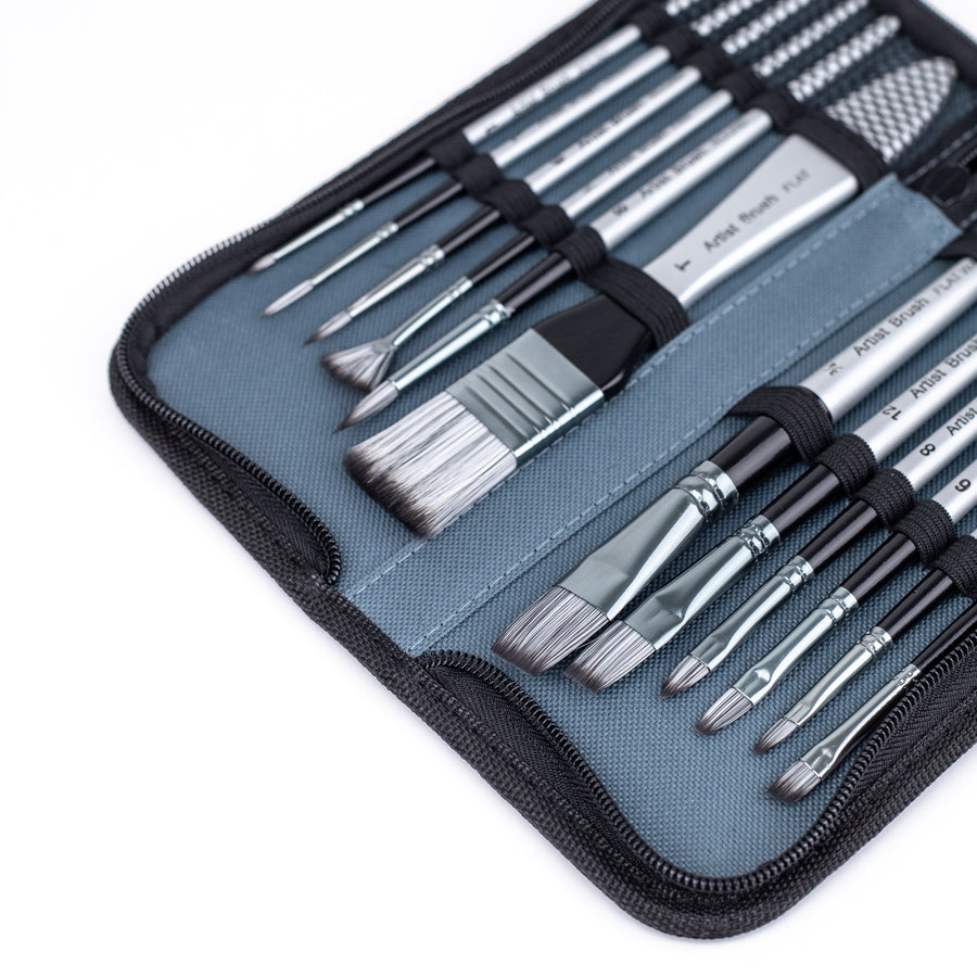 Giorgione Acrylic Brush Set of 13 (G-F120)
