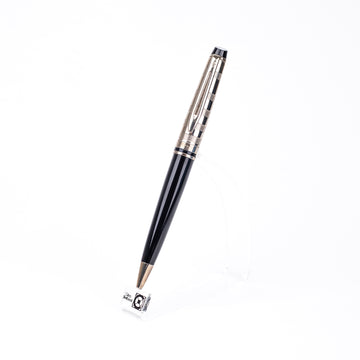 waterman-expert-deluxe-black-ct-ball-pen-front-view