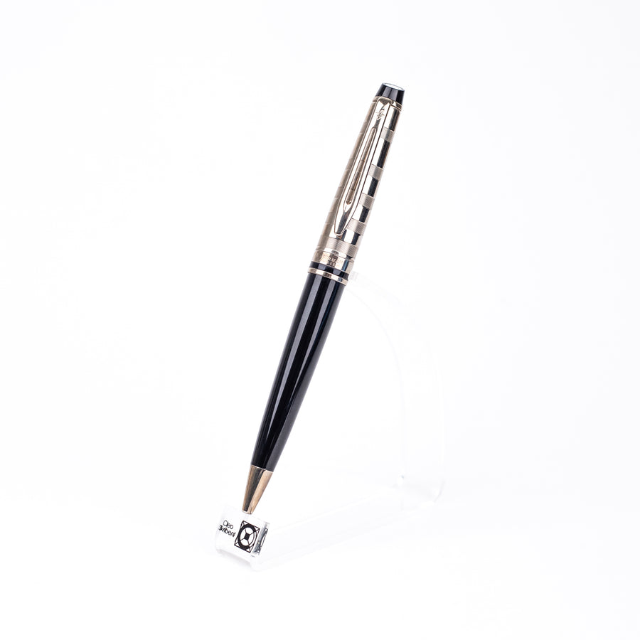 waterman-expert-deluxe-black-ct-ball-pen-front-view