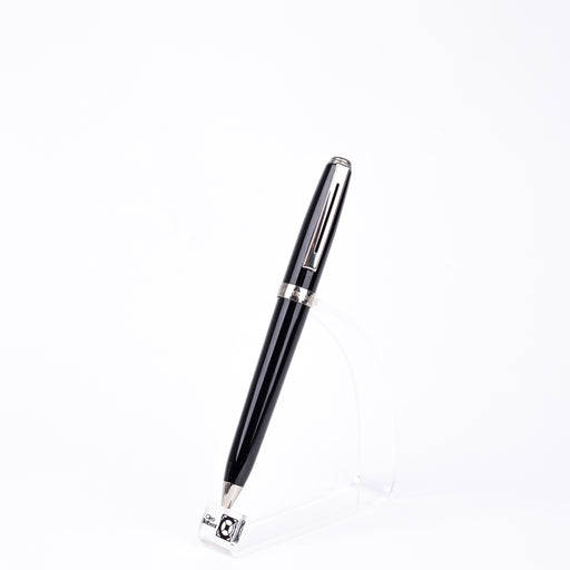 sheaffer-glossy-black-373-ballpoint-pen-front-view
