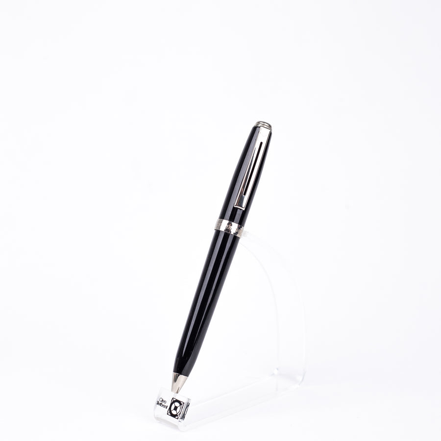 sheaffer-glossy-black-373-ballpoint-pen-front-view