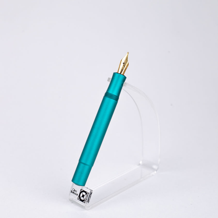 kaweco-AL-sport-fountain-pen iguana-blue-(B)-open-view
