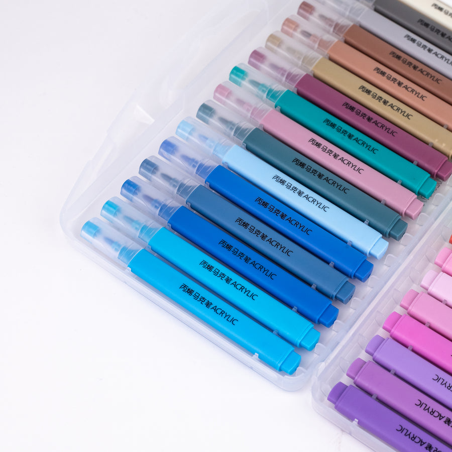 Giorgione Acrylic Marker Set – 36 Macaron Series Colors