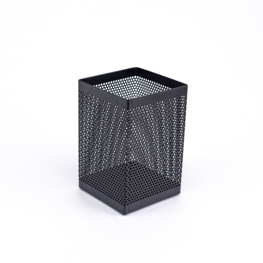 mesh-square-pen-holder-black-side-view