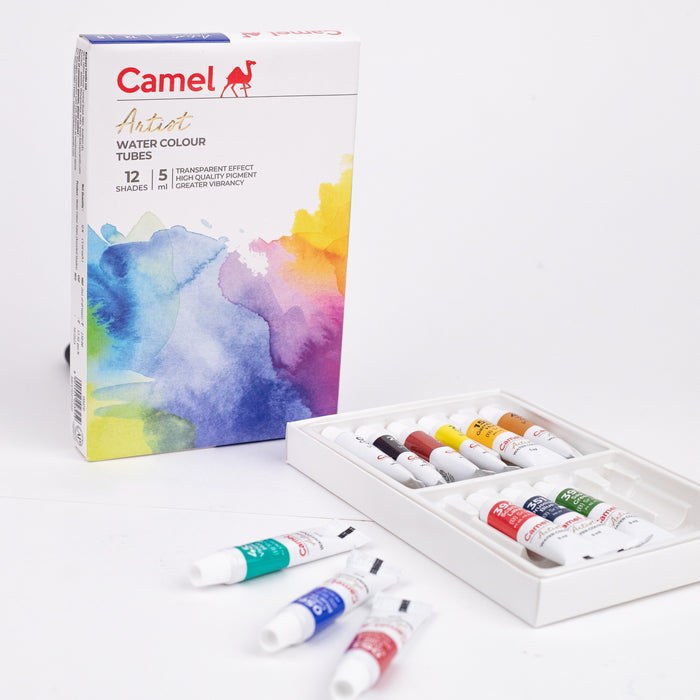 Camel - Artist Watercolour 5ml Tubes (Set of 12)