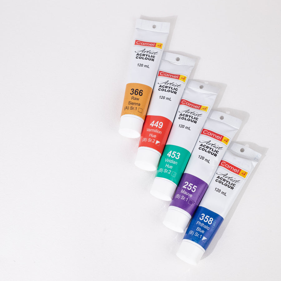 Camel - Artists' Acrylic Colour Tube (120ml)