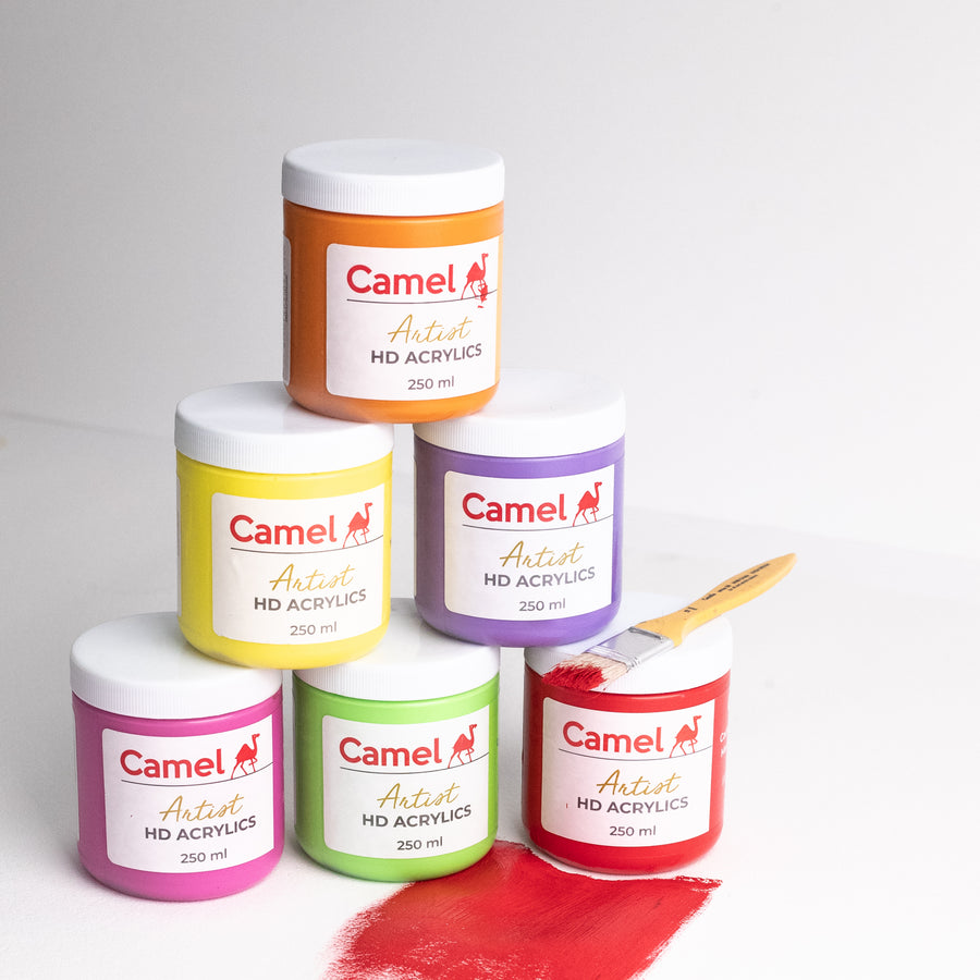 Camel - Artist HD Acrylic Colour Jar (250ml)