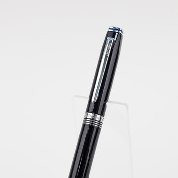 lapis-bard-contemporary-fountain-pen-black-with-chrome-trims-cap-view